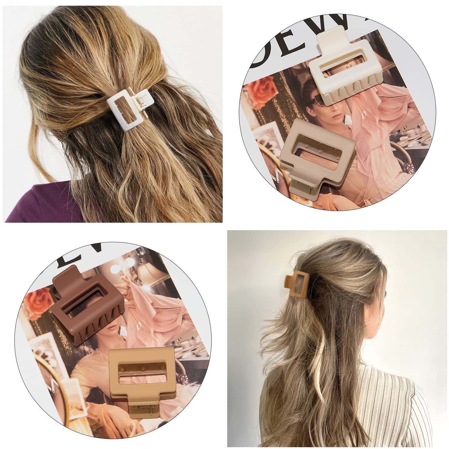 HFLYJPYW cream color clip blends with light hair tones