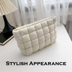 HFLZBRO makeup bag showing inner pocket for cards and small items
