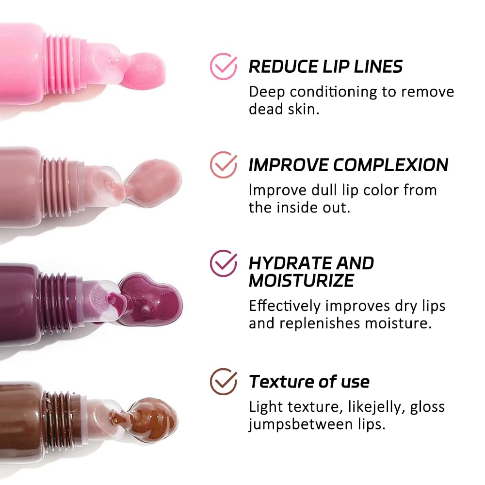 HHLTOH Butter Lip Balm Set swatch reveals subtle tint and moisture