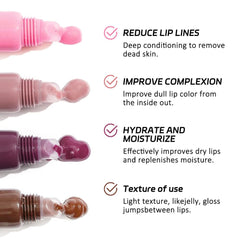 HHLTOH Butter Lip Balm Set swatch reveals subtle tint and moisture
