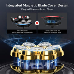 HiBig IPX7 waterproof shaver for wet or dry grooming in the shower.