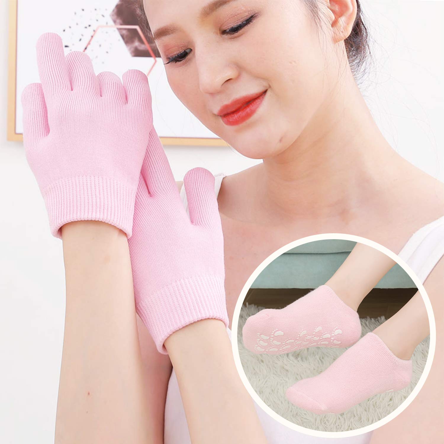 HI FINE CARE reusable socks enable repeated at-home hydration without spa visits.