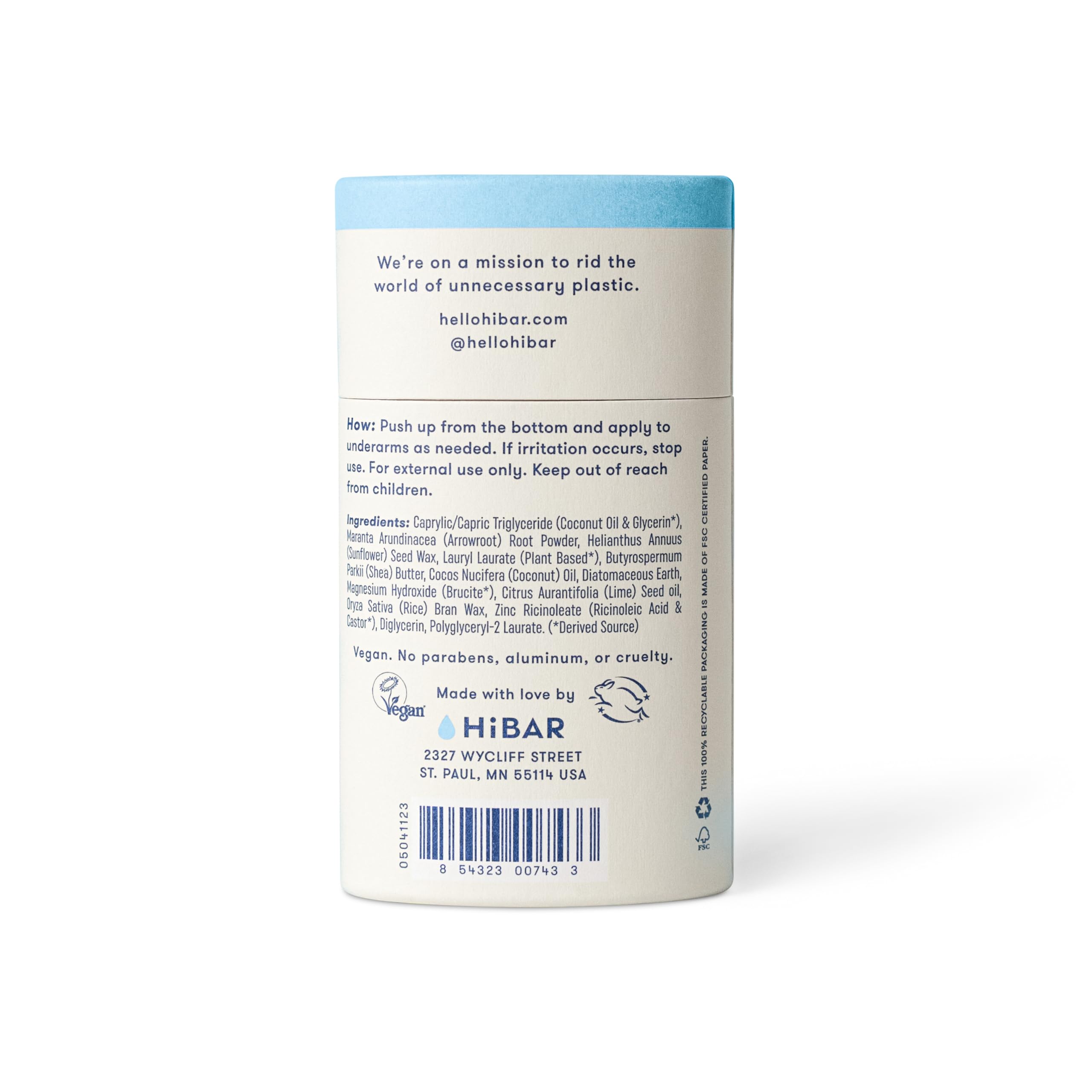 HIBAR daily protection close-up shows fragrance-free, gentle application