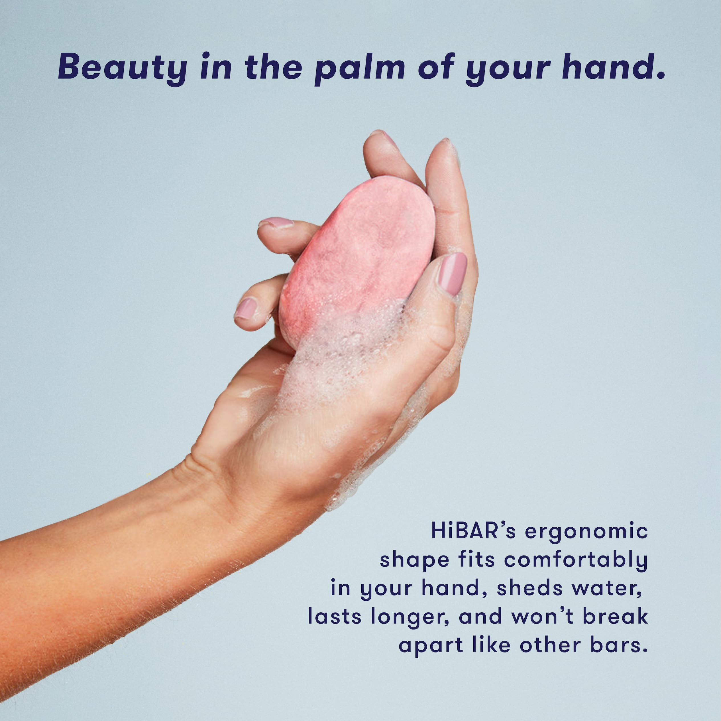 HIBAR plastic-free packaging showcased for sustainable beauty routine.