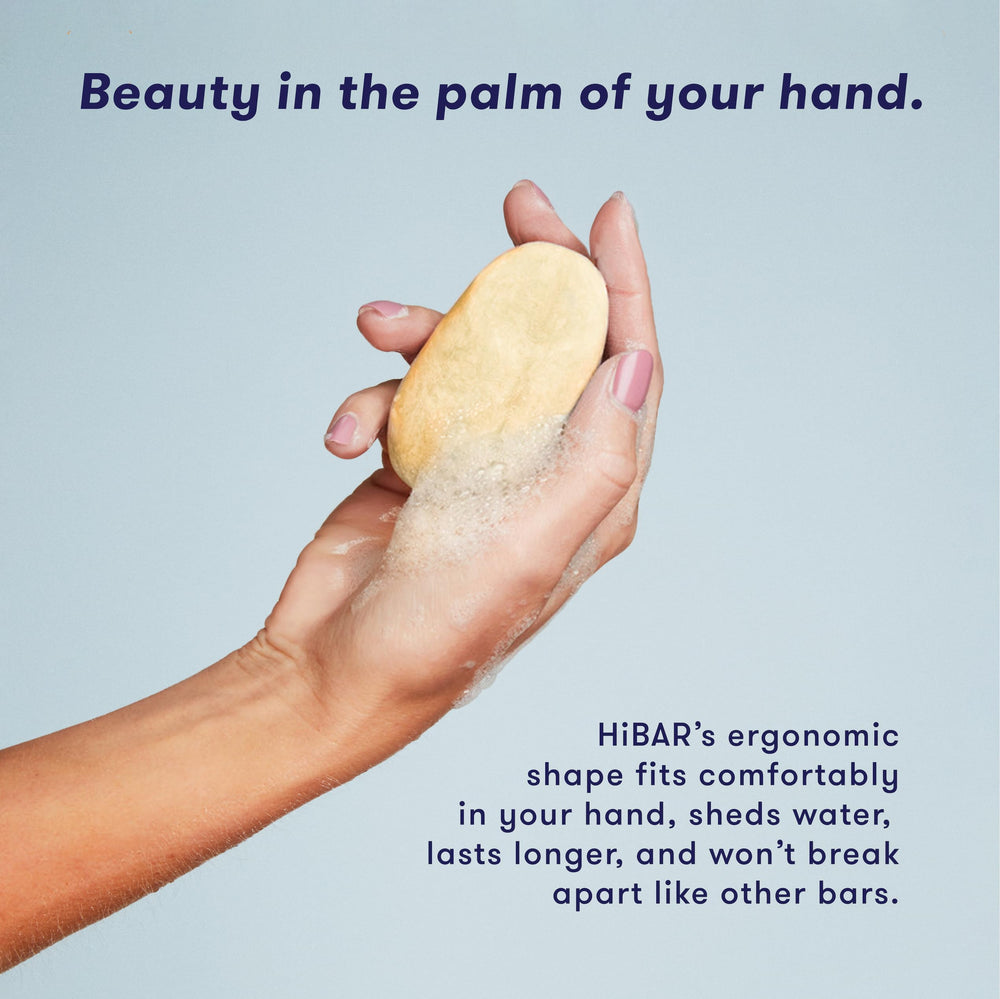 HIBAR recyclable packaging reinforces a sustainable haircare routine.