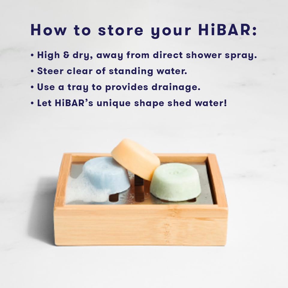 HIBAR sampler travel bars on display for compact, mess-free routine.