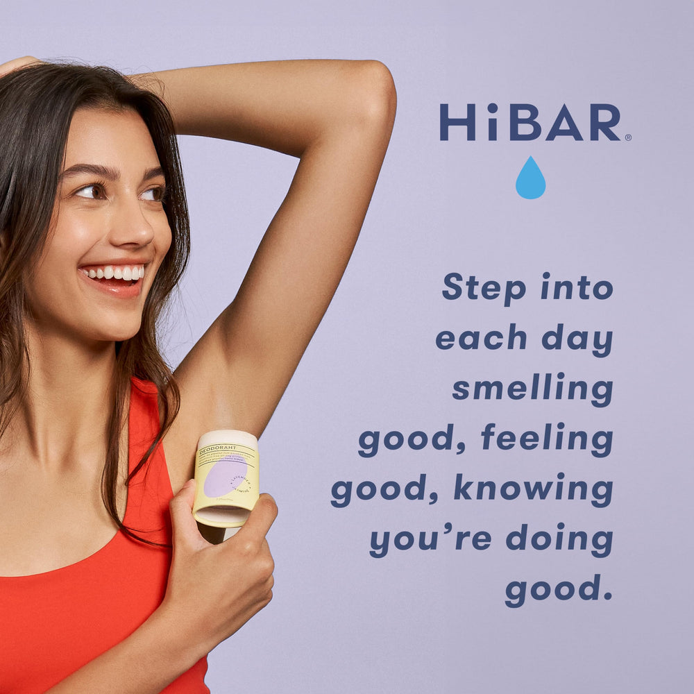 HIBAR formula uses sunflower seed wax for smooth, skin-friendly application.
