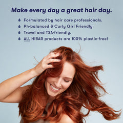 HIBAR Volumize bar flat-hair before shot reveals added body.