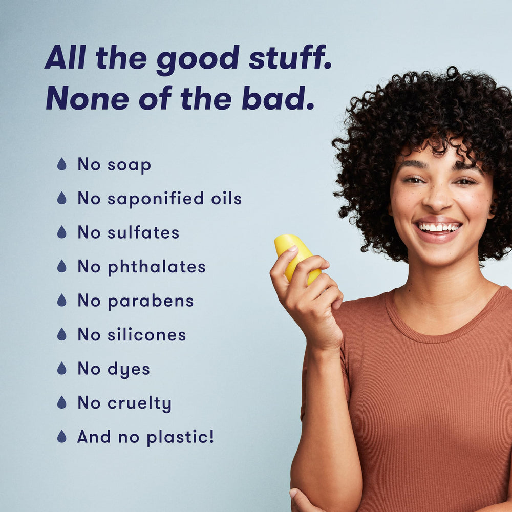HIBAR Volumize packaging close-up highlights plastic-free packaging.