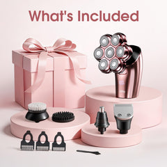 HiBig 5-in-1 trimming kit attachments enable full-body grooming.