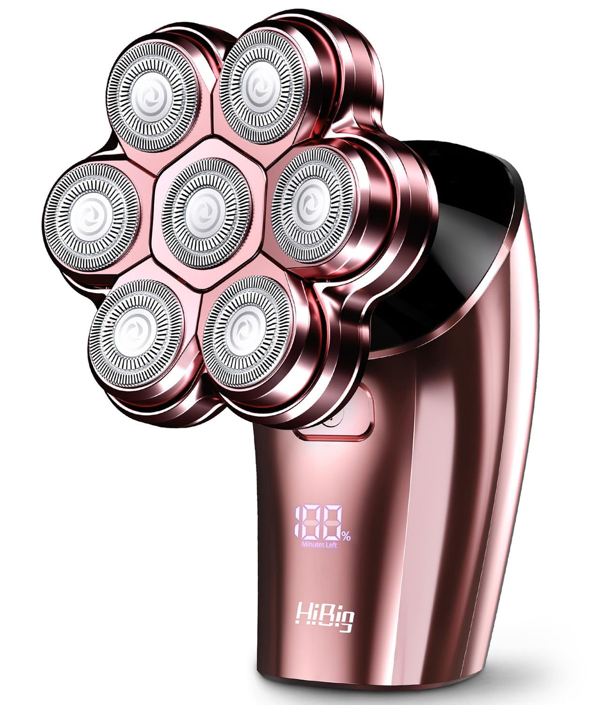 HiBig electric razor for women legs in rose pink delivers a smooth, confident shave.