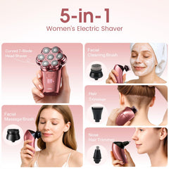HiBig waterproof IPX7 design for wet and dry shaving in the shower.