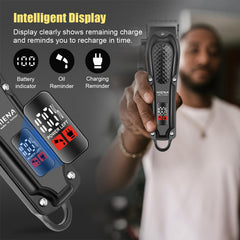 HIENA PRO 3-in-1 foil shaver close-up for versatile, close shaves.