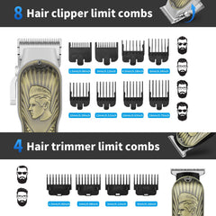 HIENA PRO cordless hair clipper in hand for quick, precise home cuts.