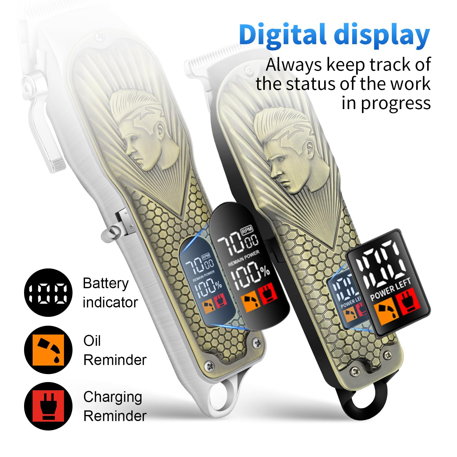 HIENA PRO foil shaver with protective cover delivers close, safe shaving results.