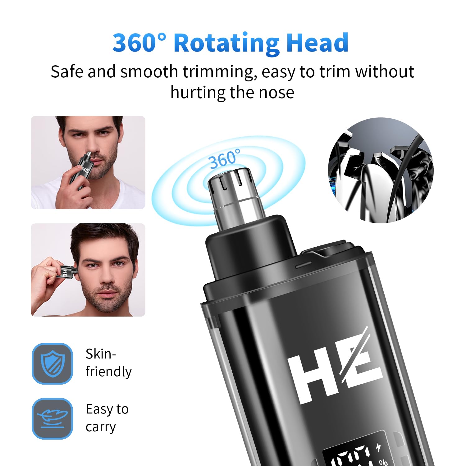 HIENA PRO nose trimmer for comfortable nose hair maintenance.