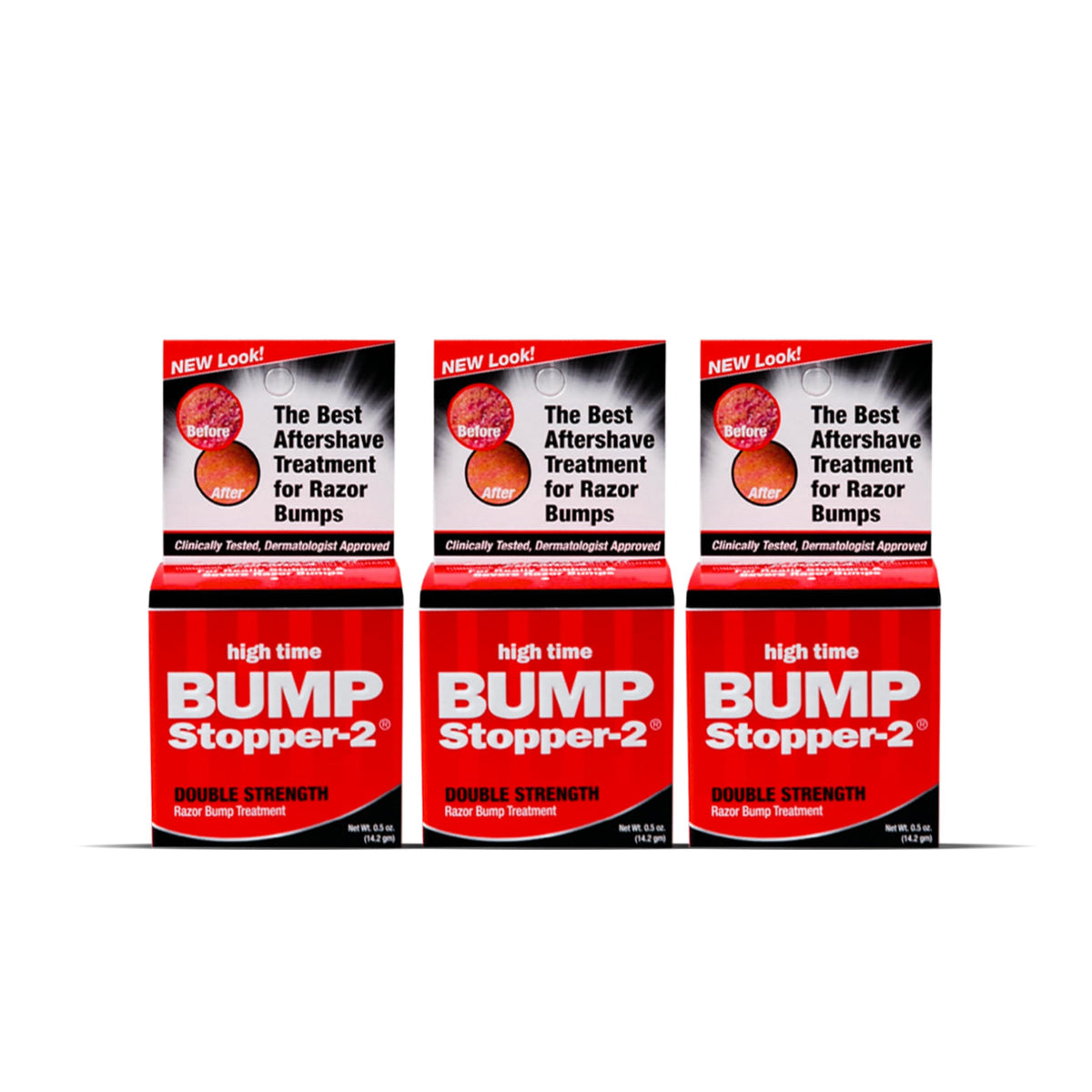 High Time Bump Stopper 2 double-strength bottle for on-skin relief after shaving.