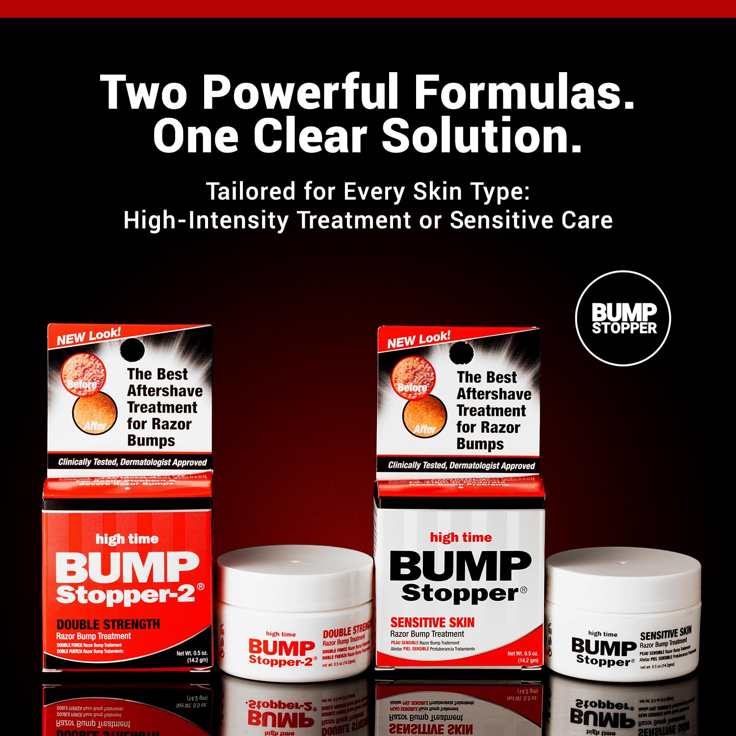 High Time Bump Stopper 2 product display suggests reliable shaving care