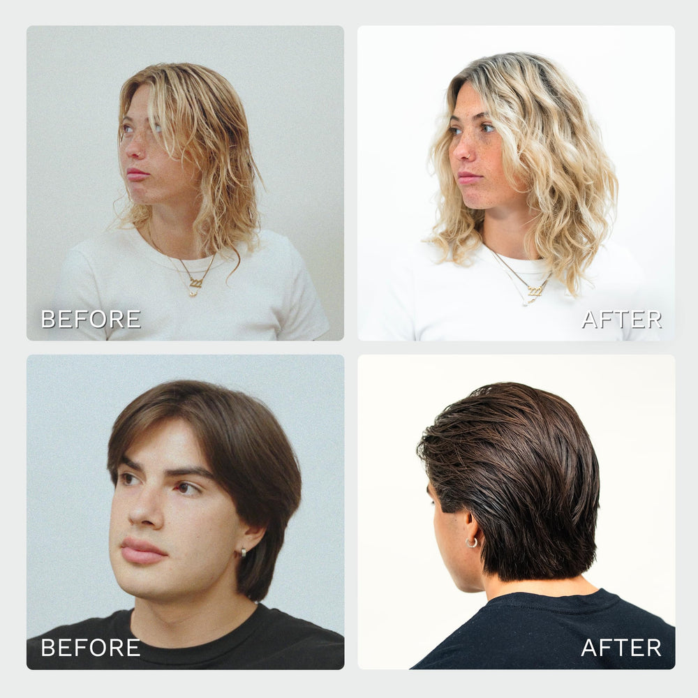 Highland Glacial Cream applied to wet hair for curl definition and conditioning