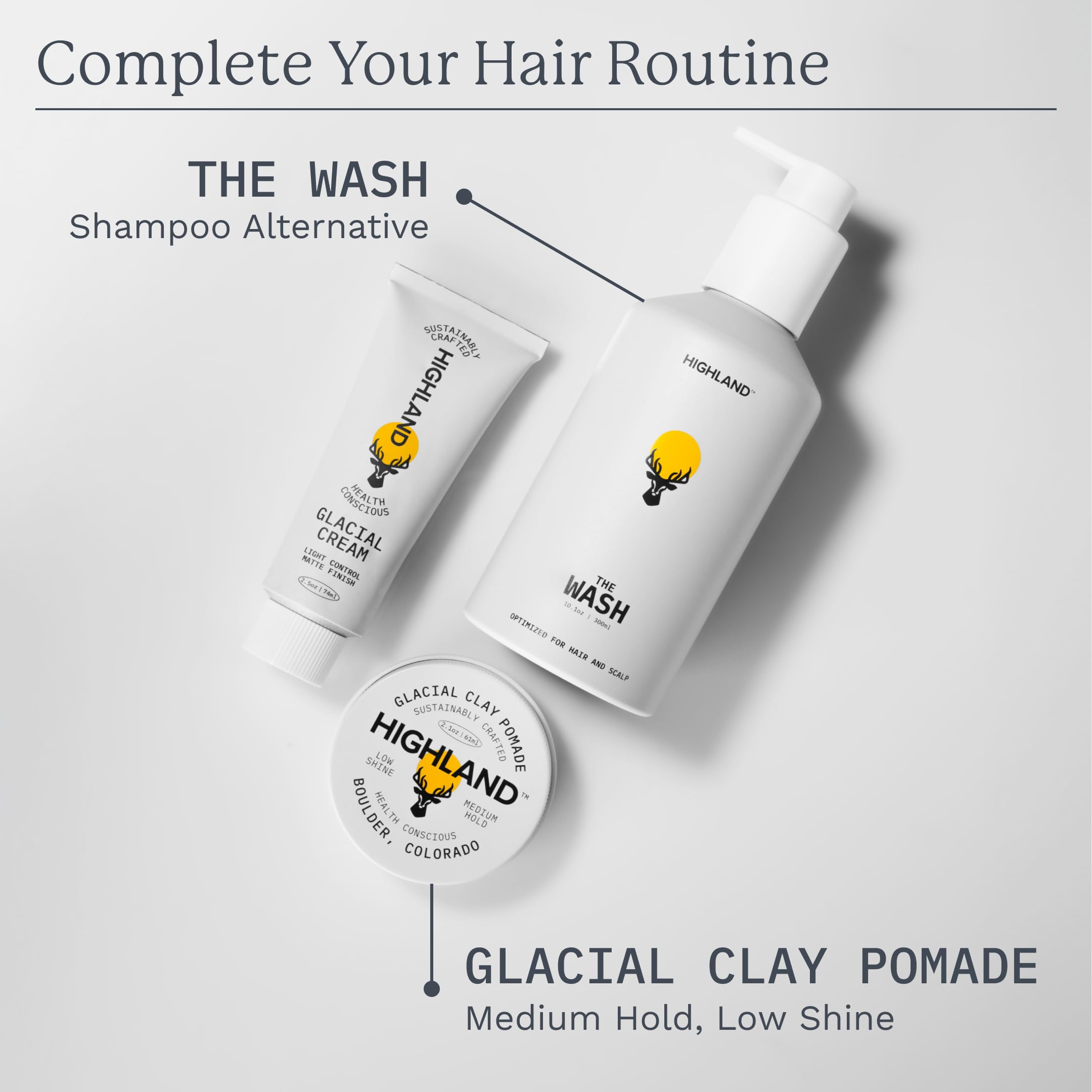 Highland Glacial Cream nourishes the scalp with a nightly treatment routine