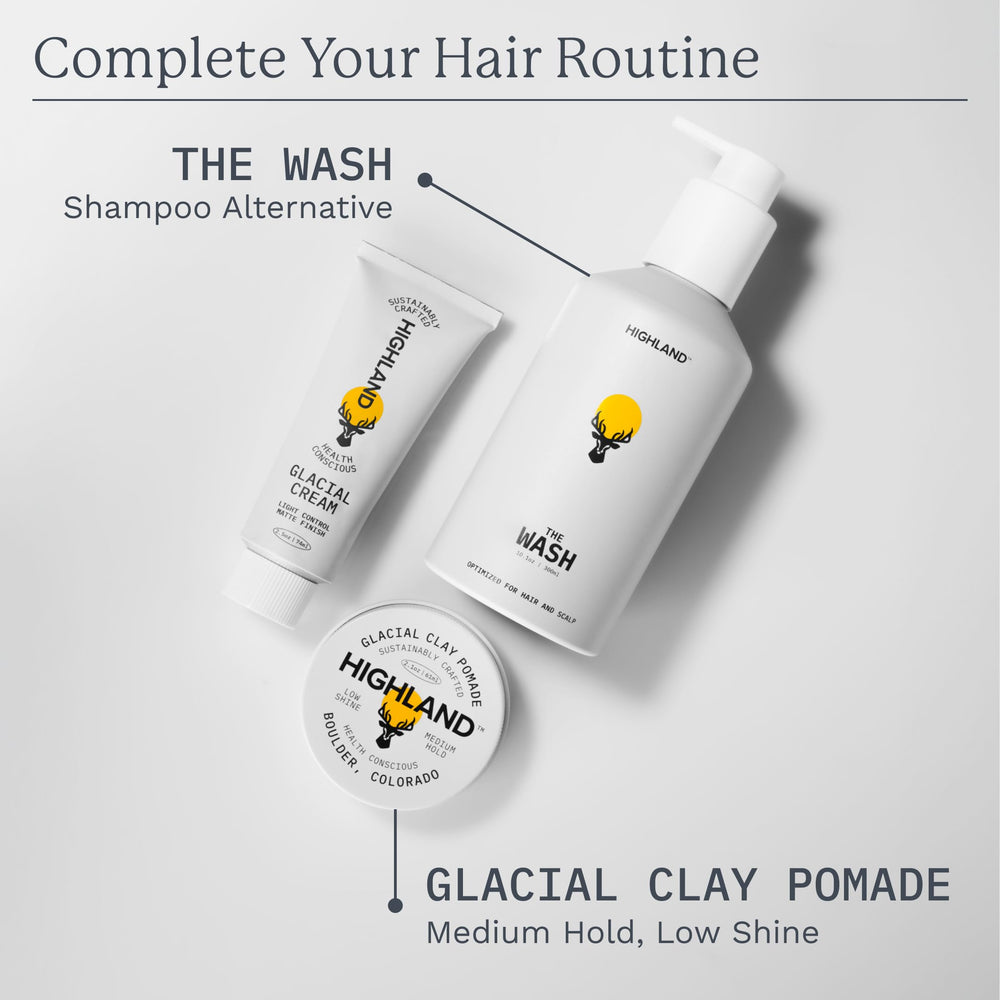 Highland Glacial Cream nourishes the scalp with a nightly treatment routine