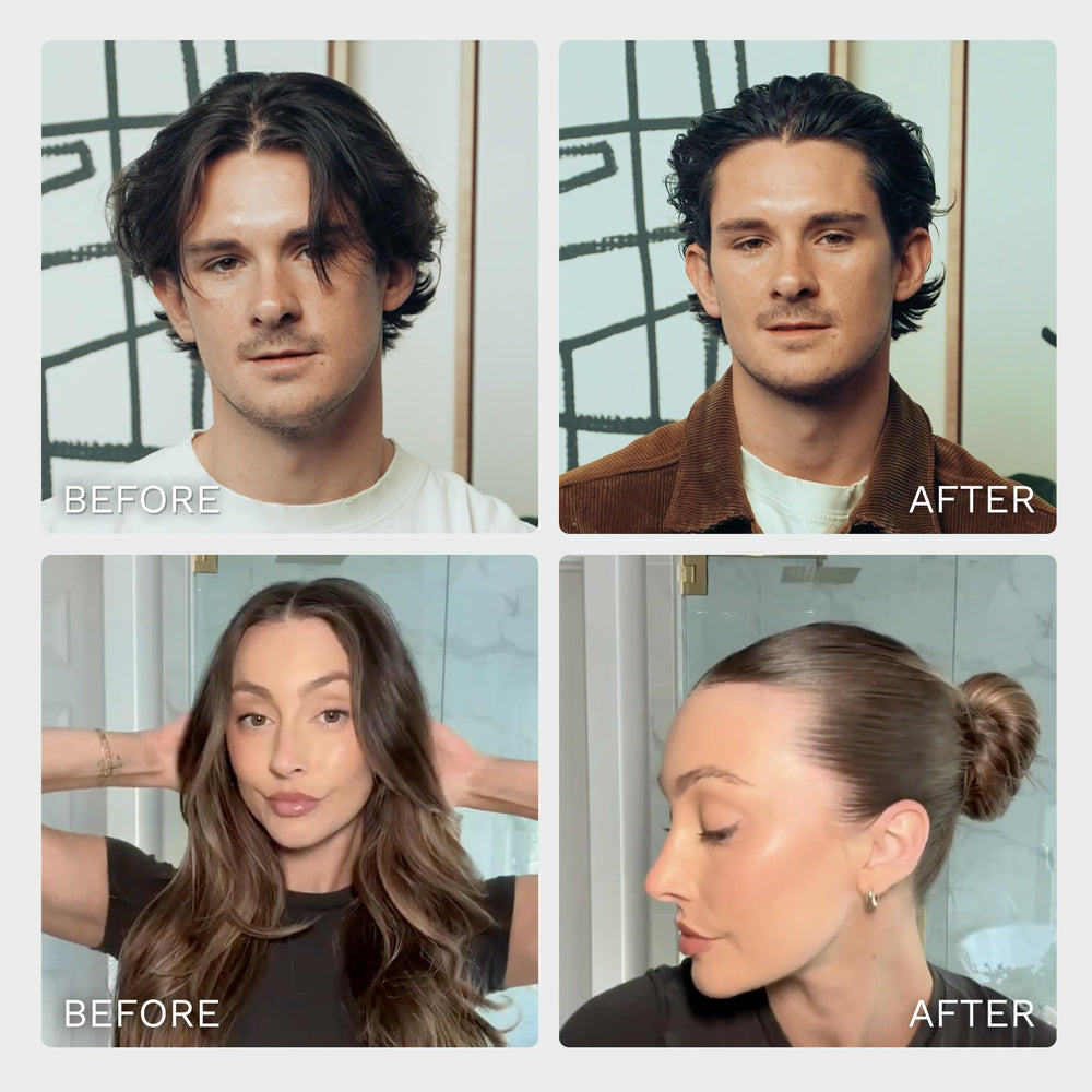 Highland Glacial Hair Clay texture shows near-matte finish and low shine