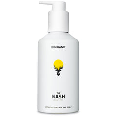 Highland The Wash bottle pump for quick daily cleanse and scalp refresh.