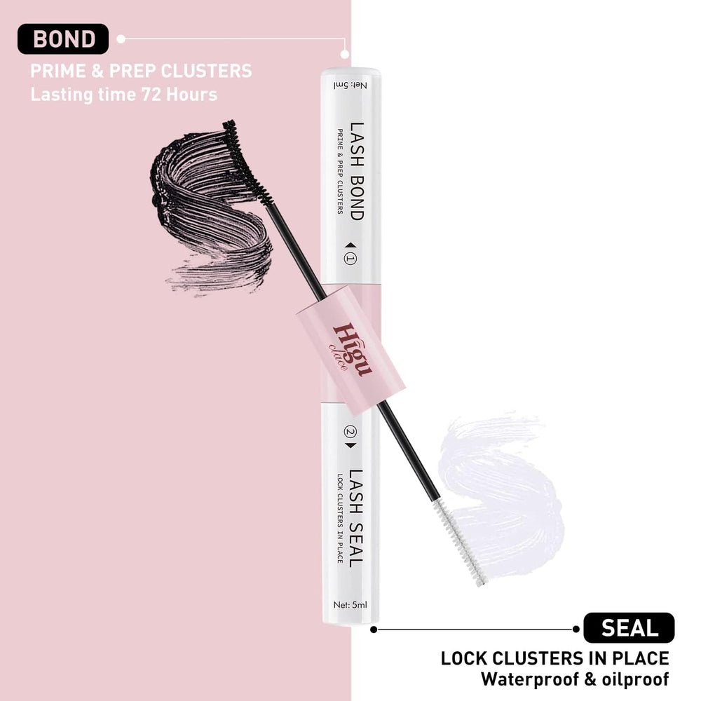Higu clace 144-cluster lashes close-up for salon-like DIY results.