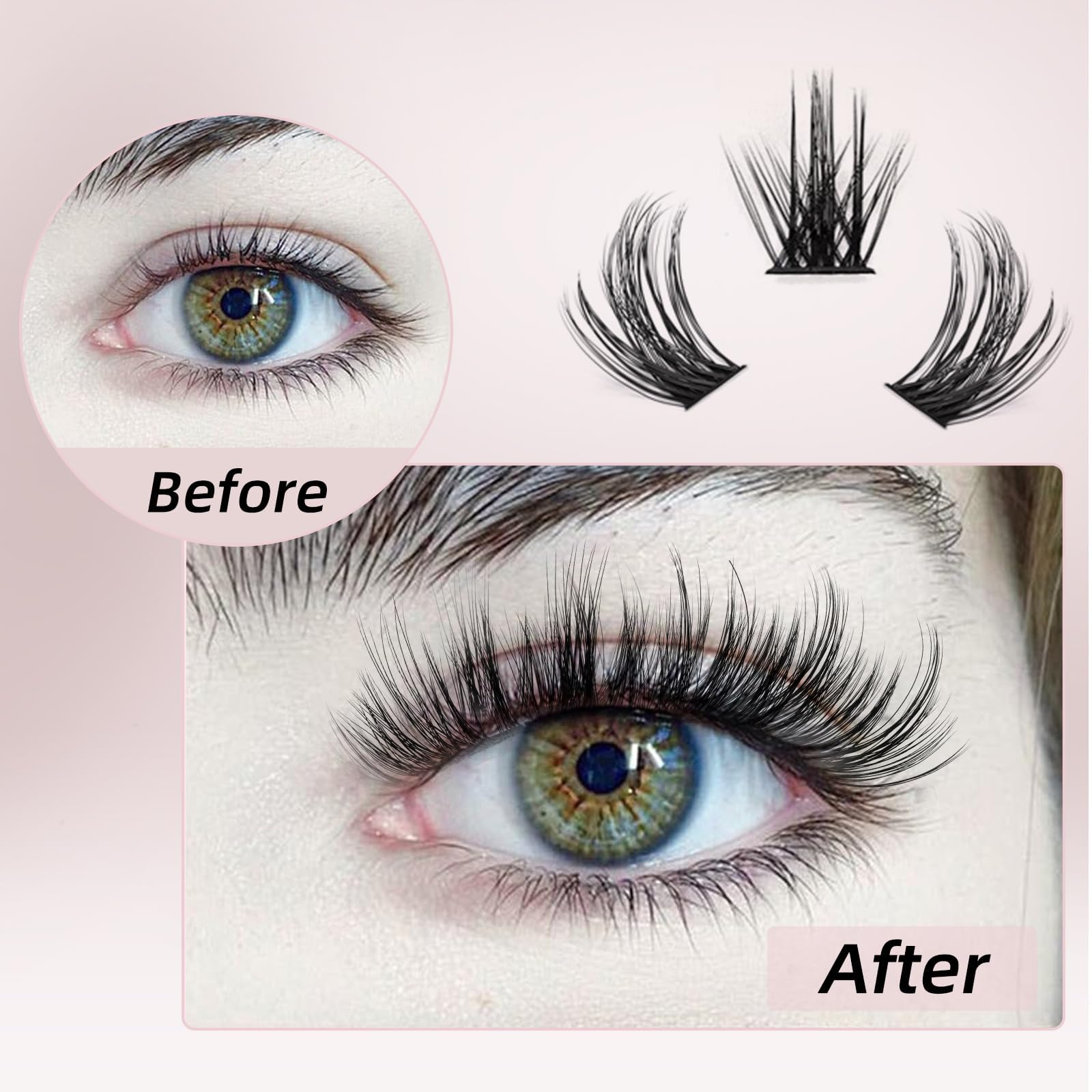 Higu clace lash-applicator tool in use for precise cluster placement.
