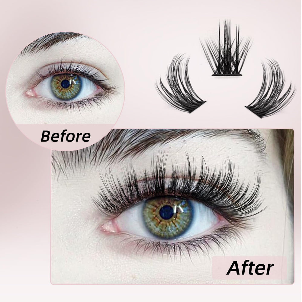 Higu clace lash-applicator tool in use for precise cluster placement.