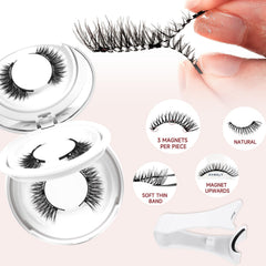 Higu clace magnetic eyelash box with mirror for storage