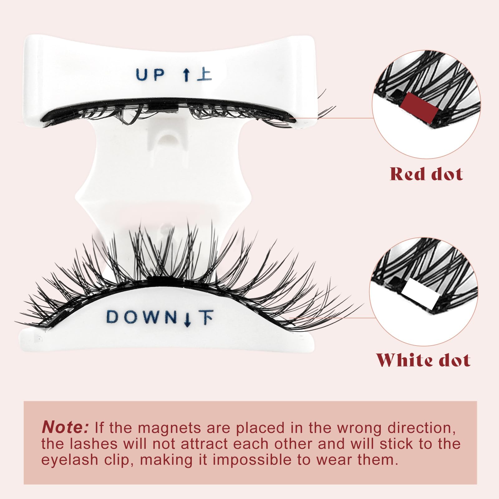 Higu clace Magnetic Eyelashes natural-look pair for everyday style