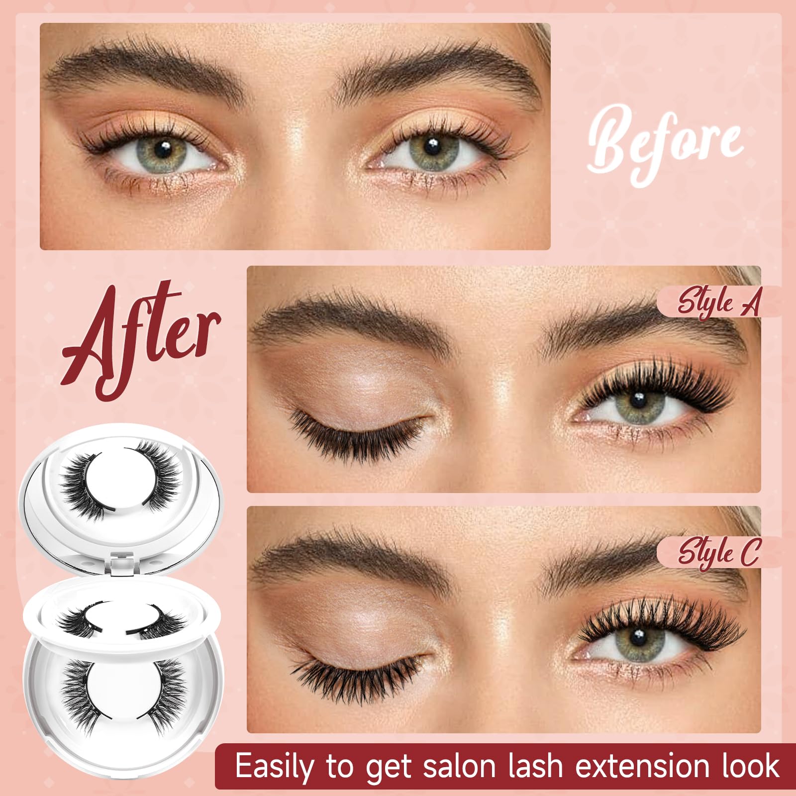 Higu clace wispy magnetic lashes deliver subtle lift