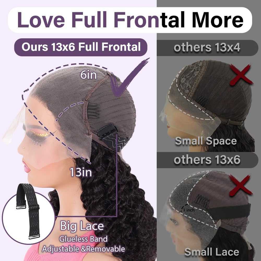 Hihmarm Lace-front with bleached knots for a natural look.
