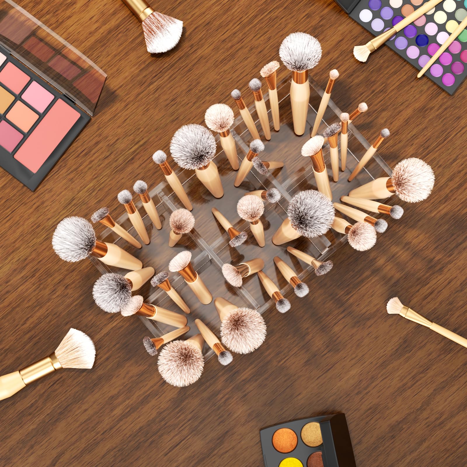 HIIMIEI multipurpose beauty organizer for brushes and pencils keeps essentials neatly in reach.