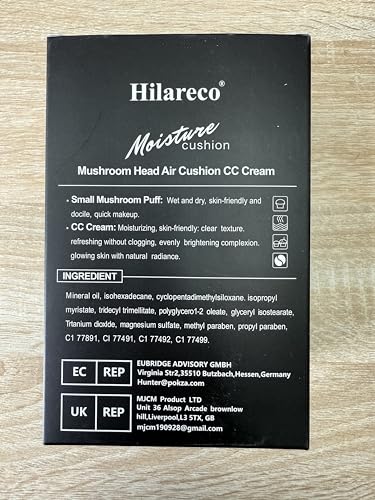 Hilareco brush set swatch demonstrates even coverage with liquids and powders.
