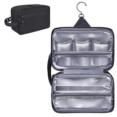 HILOMON toiletry bag hanging-hook enables space-saving travel organization