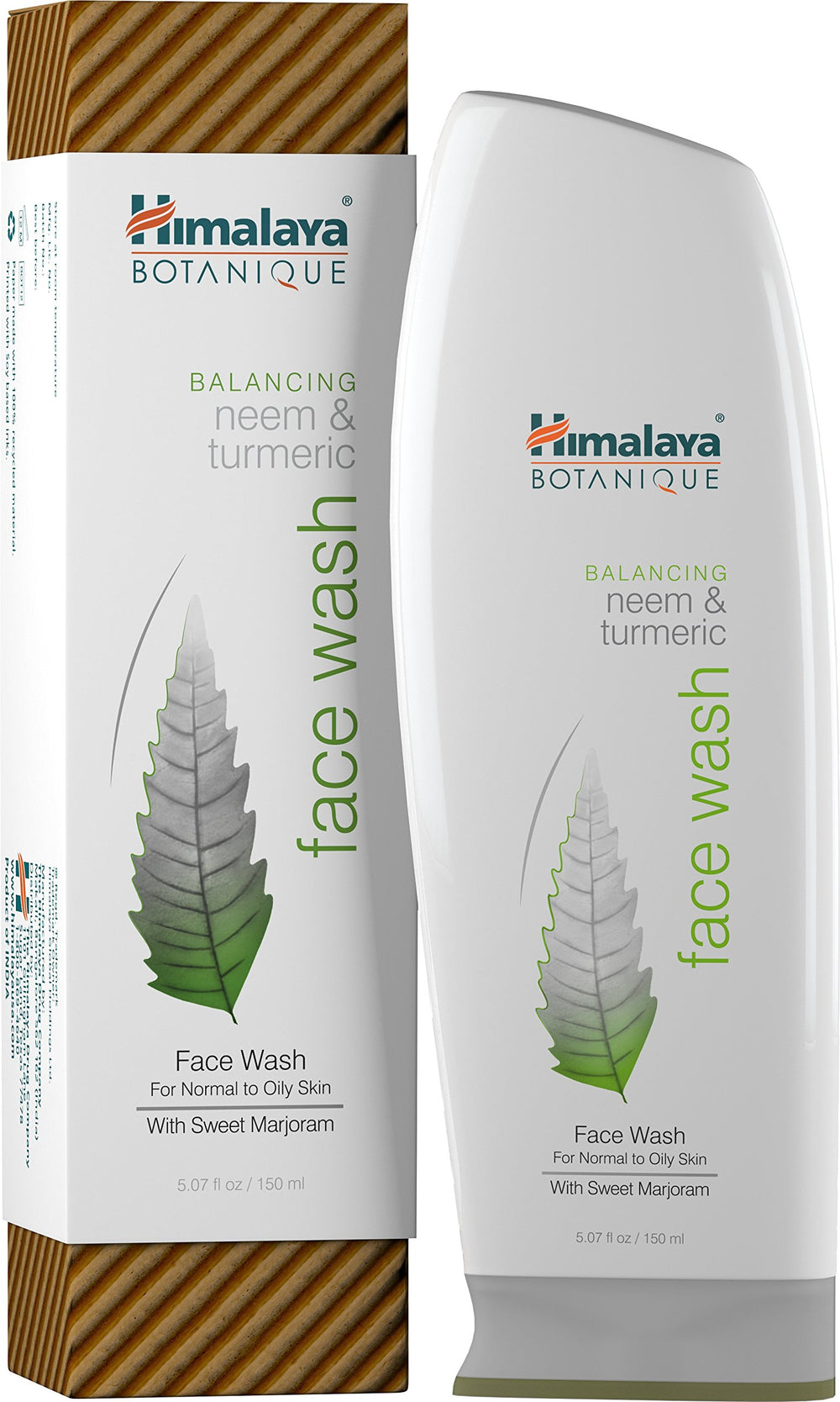 Himalaya Botanique balancing neem-turmeric face-wash vitamin-e oil highlights nourishing moisture
