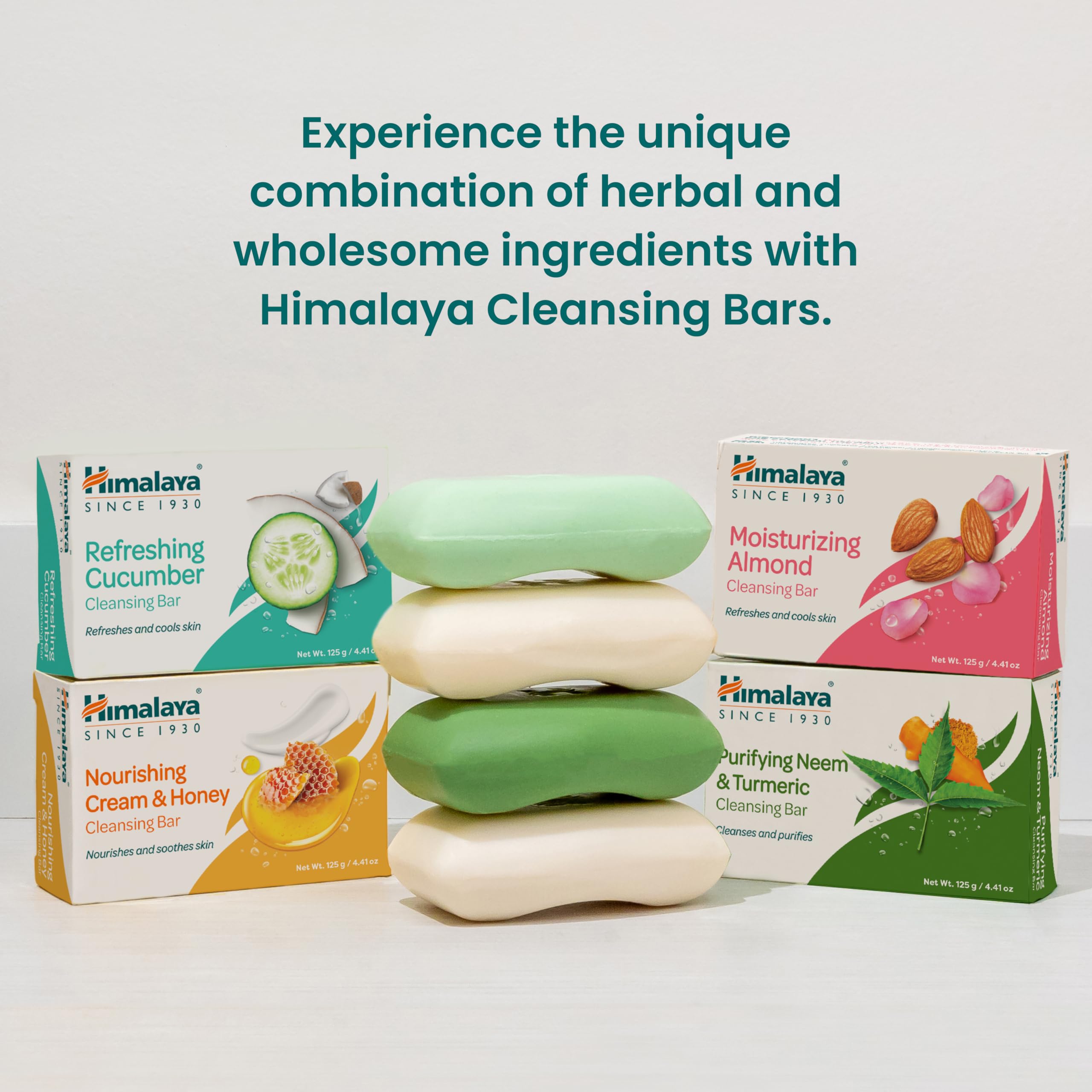 Himalaya Almond Cleansing Bar 12-pack packaging on display for value and convenience