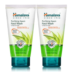 Himalaya Purifying Neem Face Wash bottle pour for daily purification of normal to oily skin.