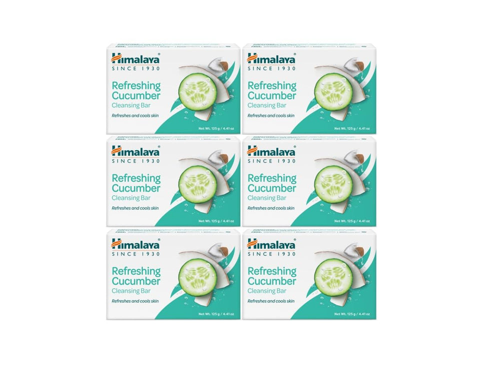 Himalaya refreshing cucumber cleansing bar pack shot for convenient daily cleanse