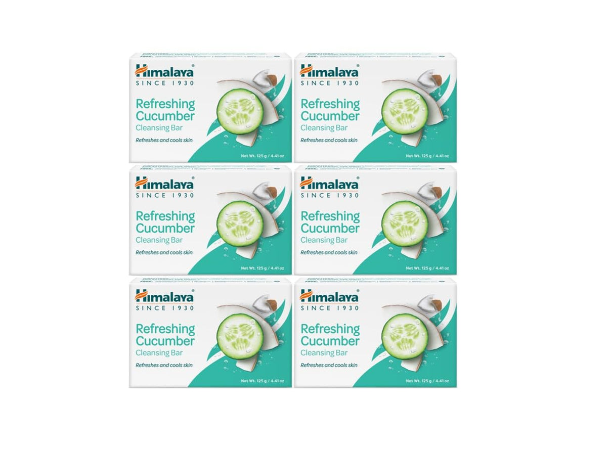 Himalaya refreshing cucumber cleansing bar pack shot for convenient daily cleanse