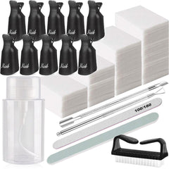 HiMo nail polish gel remover cap clip set of 10 keeps caps secure for quick changes.