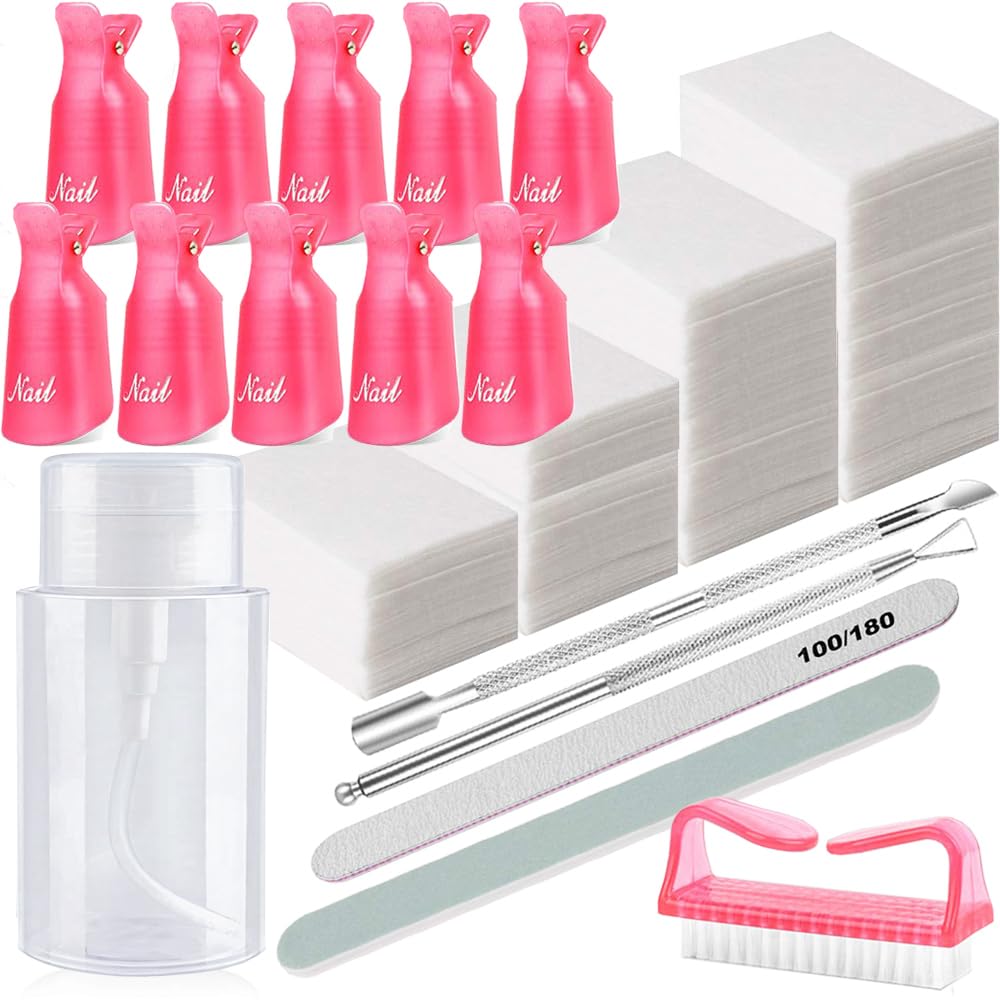 HiMo nail polish gel remover clips for quick changes