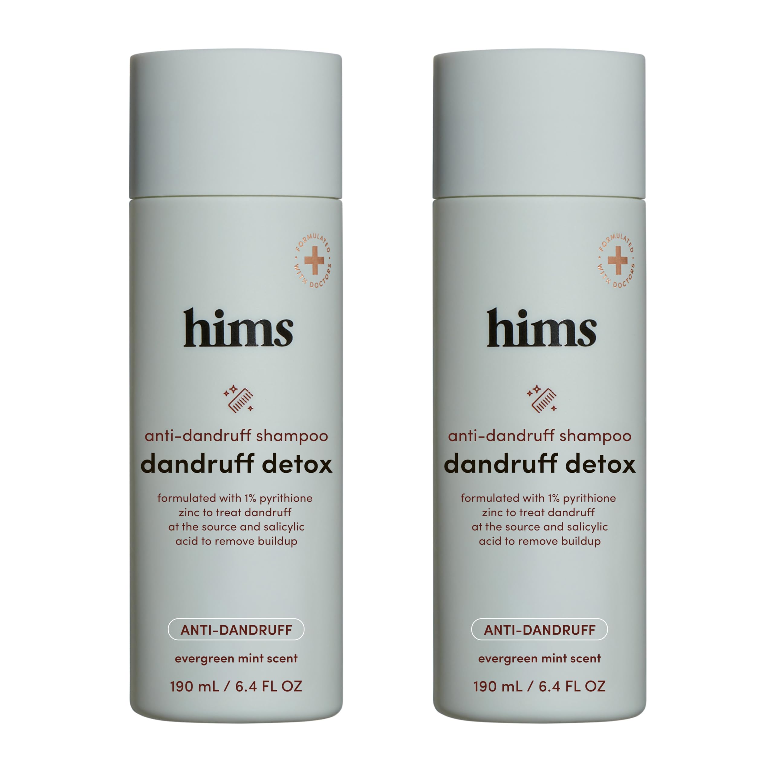 hims Dandruff Detox bottle pour for easy application and anti-dandruff action.