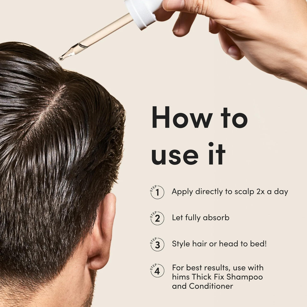 HIMS Hair Regrowth Treatment unscented formula ideal for sensitive routines.