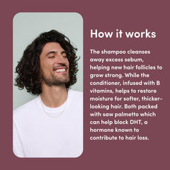 Hims Thick Fix scene on shelf highlights vegan, cruelty-free hair care