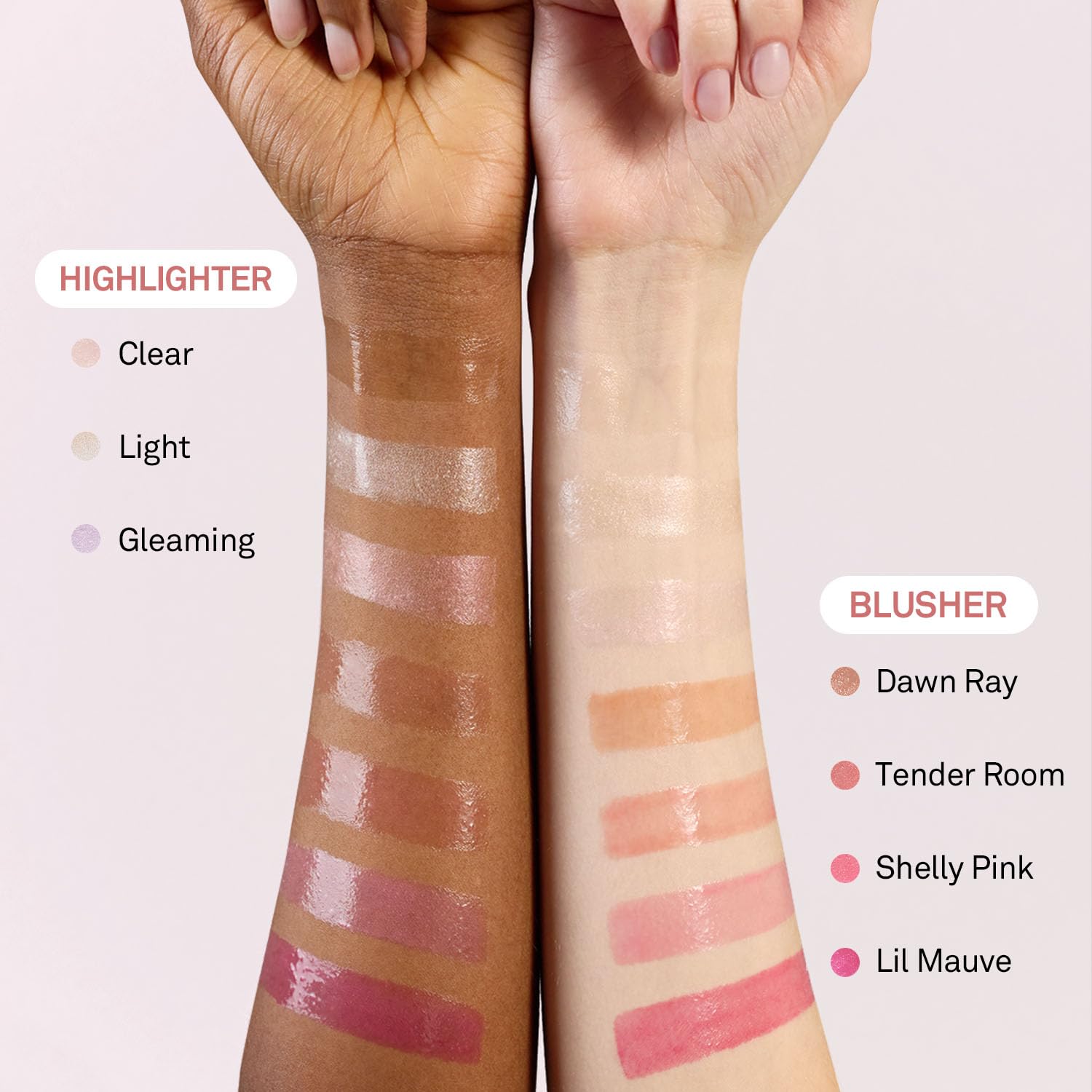 HINCE True Dimension Radiance Balm cheek-highlight defines natural flush with glow