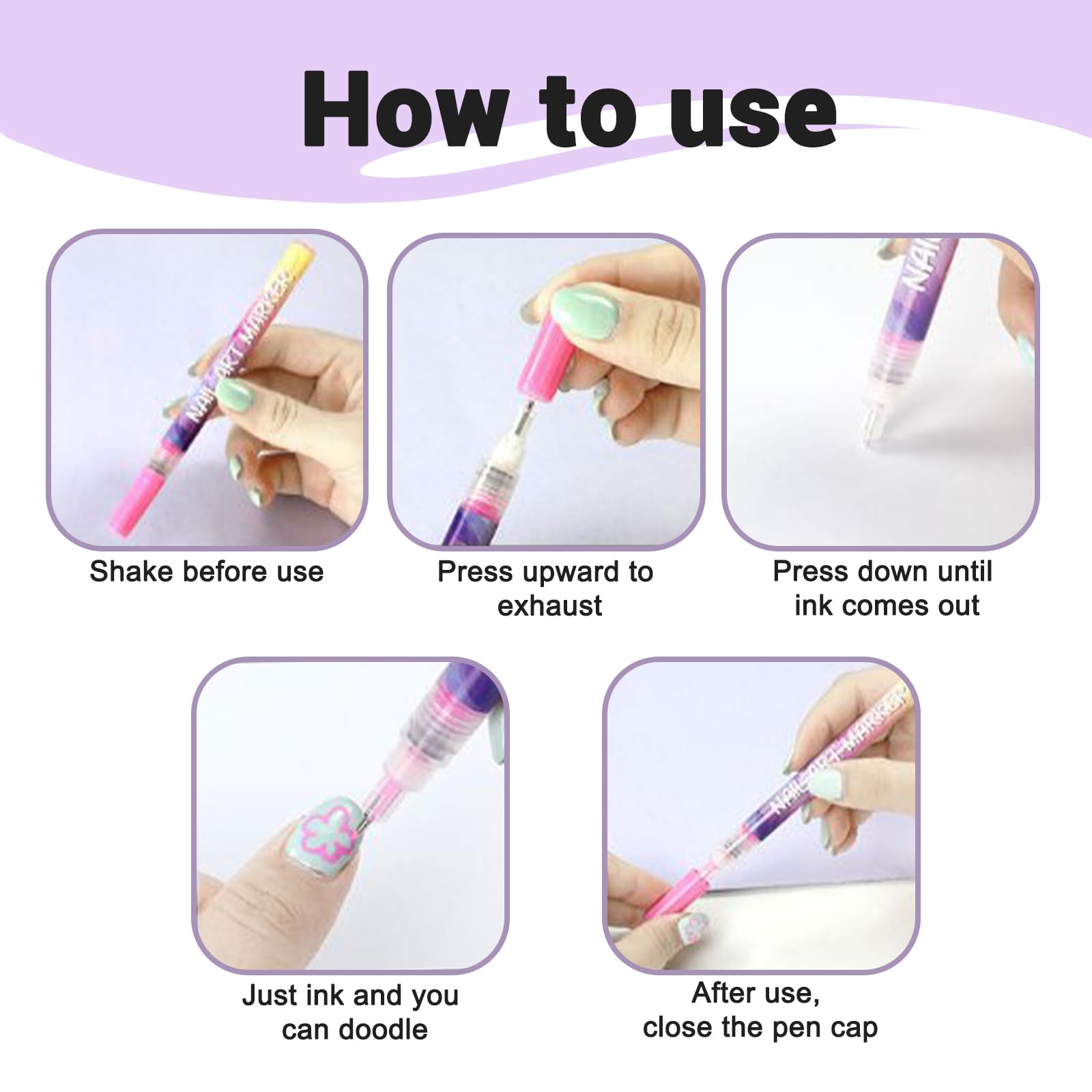 Hinourisha set lets you draw dots, stripes, and abstract lines.