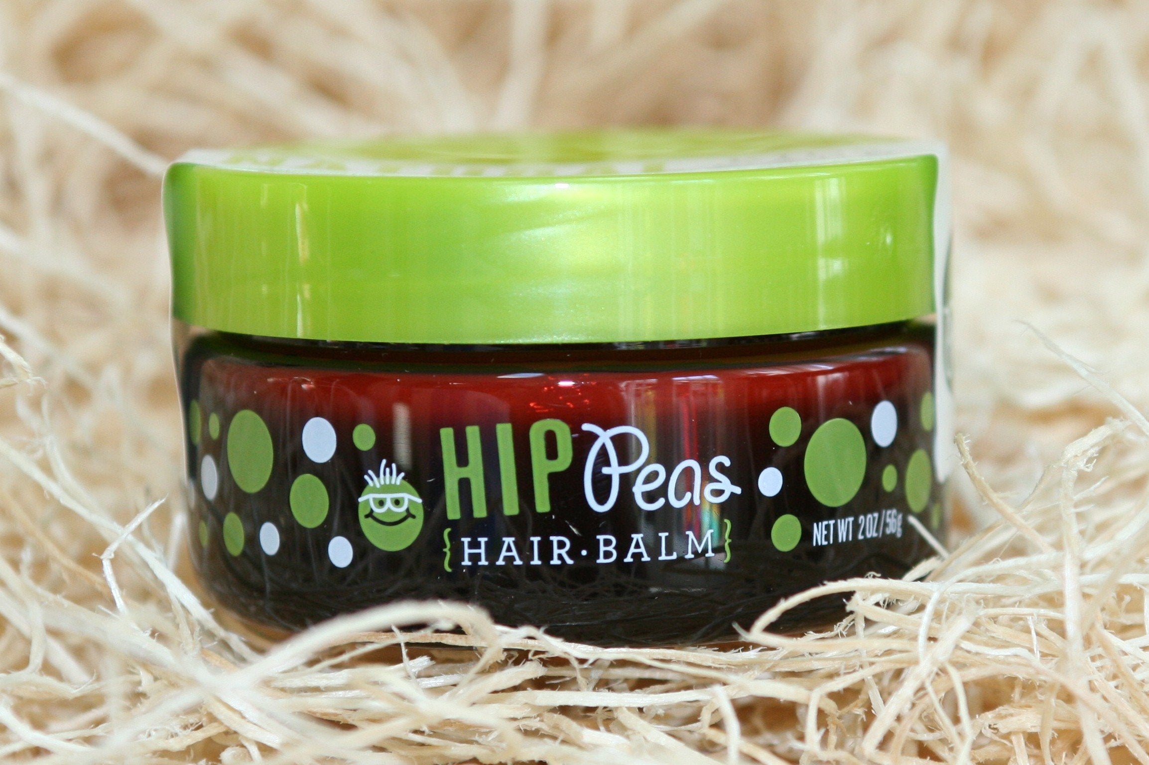 Hip Peas hair balm application hands demonstrating easy styling